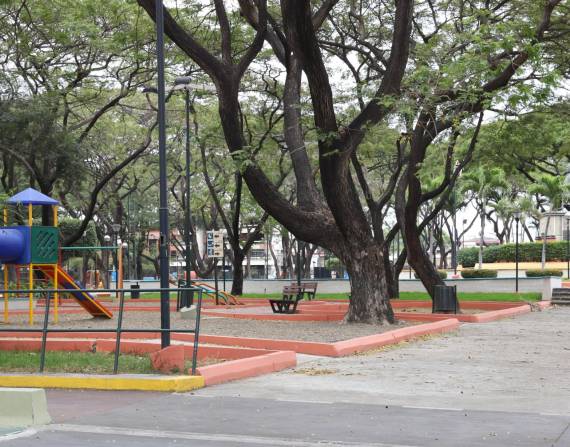 Imagen de archivo del parque de la ciudadela Kennedy, en el norte de Guayaquil.