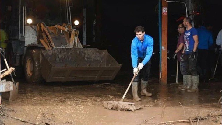 Nadal donó un millón de euros por la inundación en Mallorca