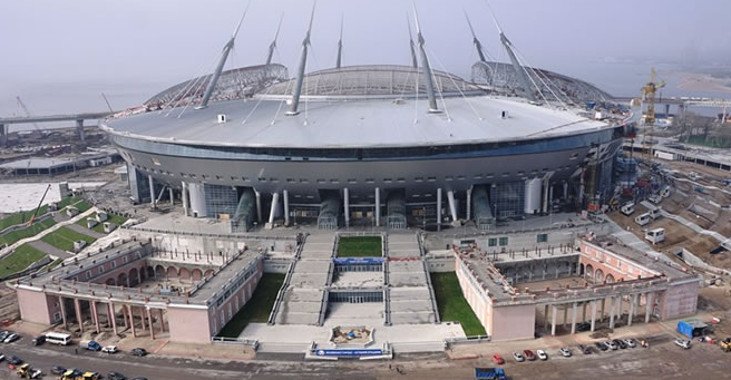 FIFA confía que estadio de San Petersburgo estará listo para Copa Confederaciones