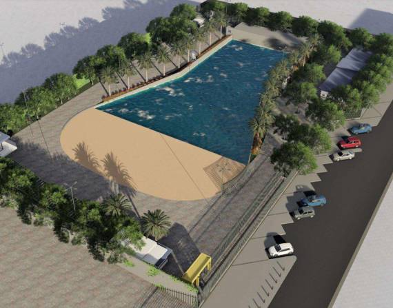 La piscina tendrá una capacidad para 800 personas.