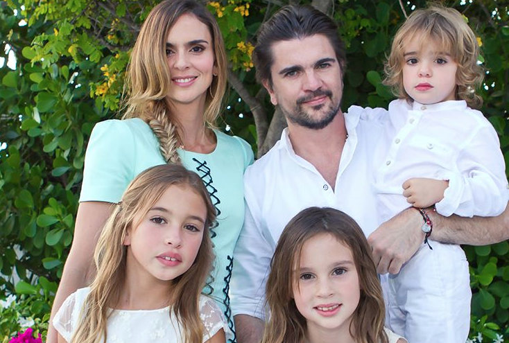 Imagen de archivo de la familia de Juanes.