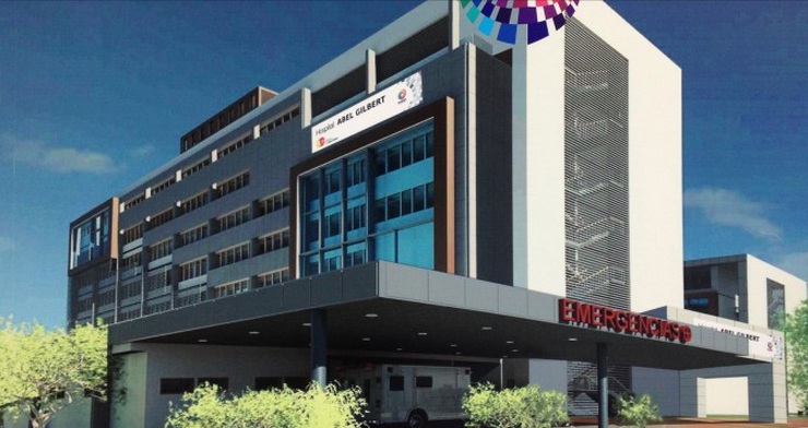 Autoridades inauguran área externa del hospital de Guayaquil