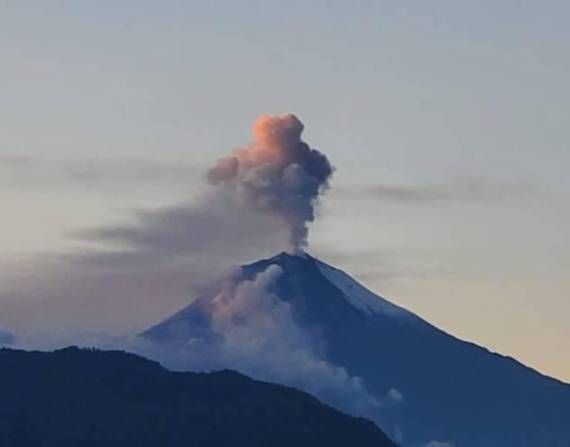 Foto referencial del volcán Sangay