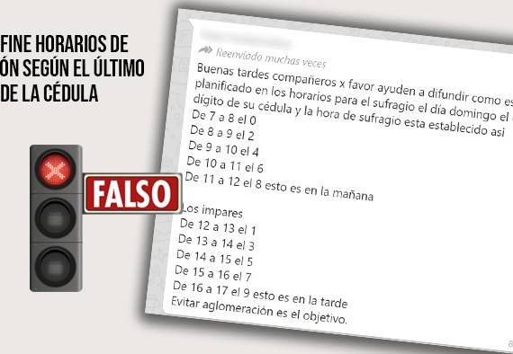 Para las cédulas terminadas en número par se recomienda que sufreguen entre 7:00 y 12:00; y los impares de 12:00 a 17:00.