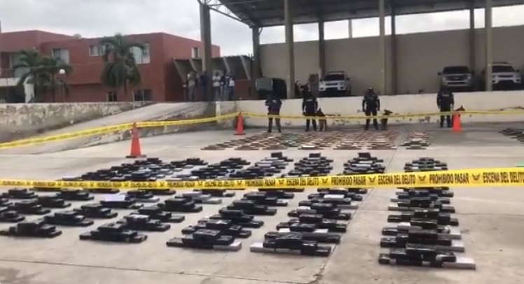 Tres toneladas de droga decomisada en 4 contenedores en Guayaquil