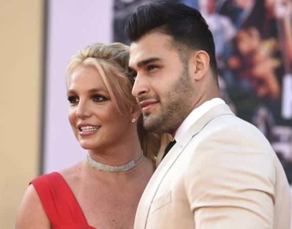 Britney Spears y Sam Asghari, en una foto de julio de 2019.