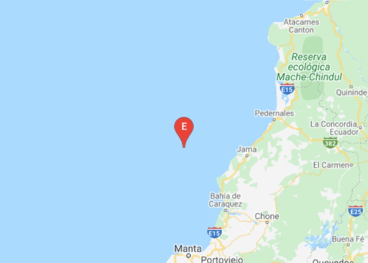 Se registran 2 sismos en 3 minutos en Jama, Manabí