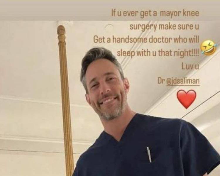 Captura de pantalla de las stories de Sofía Vergara, en la que aparece su nueva pareja, Justin Suliman.