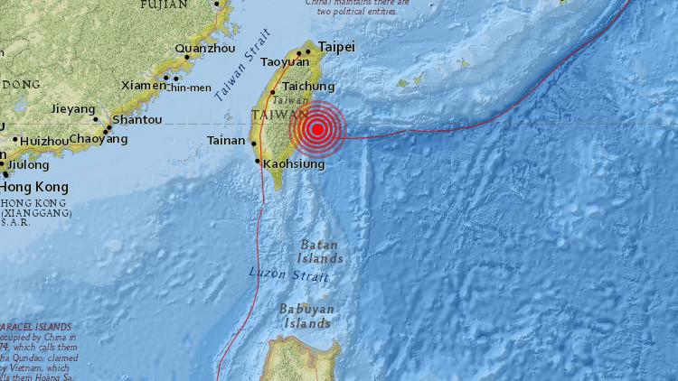 Taiwán registra 28 terremotos en cinco horas, uno de ellos de 5,2 grados