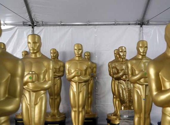 Imagen de archivo de la preparación de los premios Óscar.