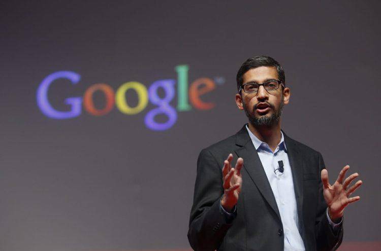 Sundar Pichai, CEO de Google, en una conferencia.