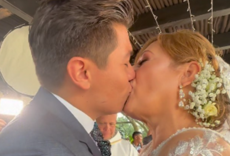 Imagen de archivo de la boda de Alina Lozano y Jim Velásquez.