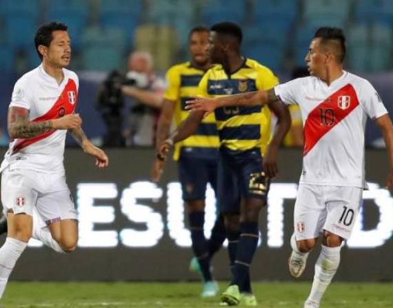 Imagen del Perú-Ecuador disputado en la Copa América 2021.