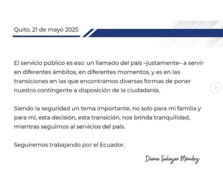 Publicación de Diana Salazar.