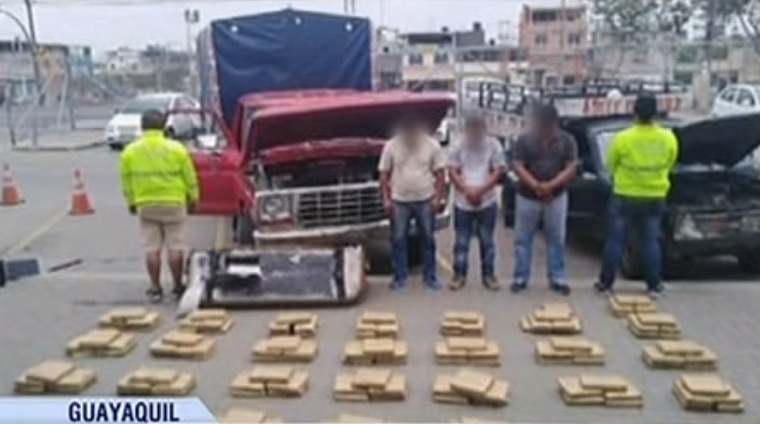 Detectan 150 kilos de marihuana camuflada en camión