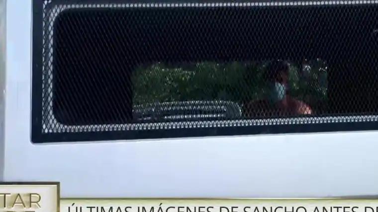 Imagen de la furgoneta en la que iba Daniel Sancho.