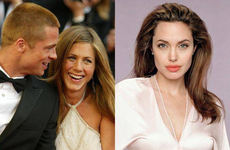 Brad Pitt, Jennifer Aniston y Angelina Jolie