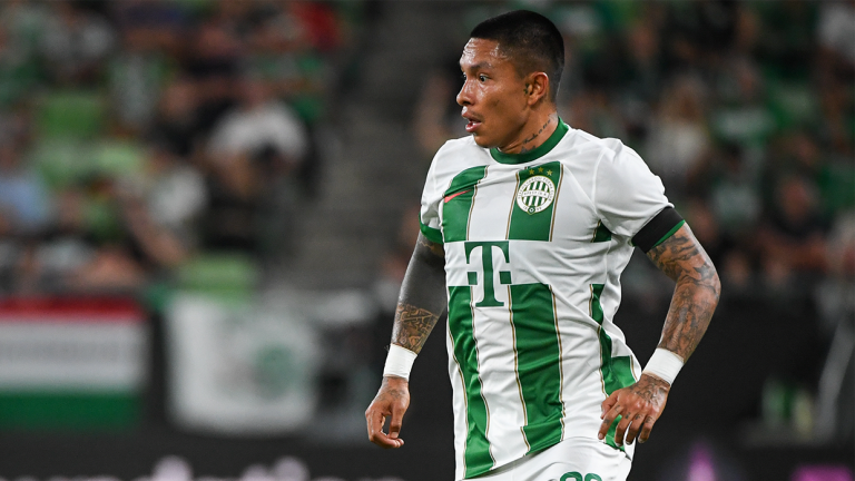 Cristian Ramírez en el Ferencvaros.