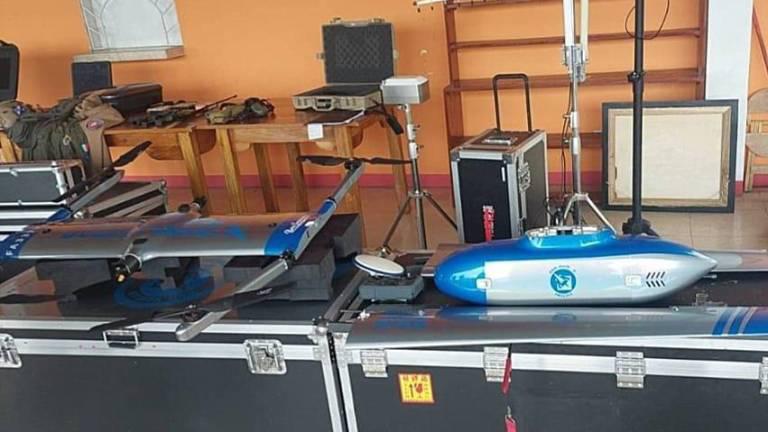 Imagen del dron perteneciente a ciudadano extranjero que se hacía pasar como agente del FBI.