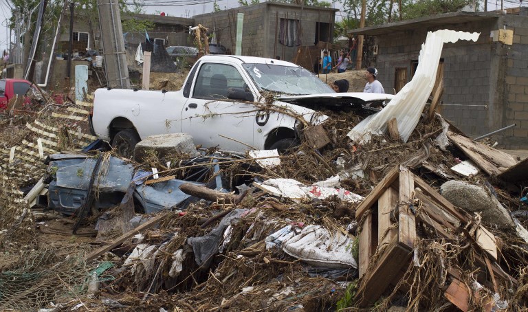 4 muertos en Los Cabos por la tormenta Lidia