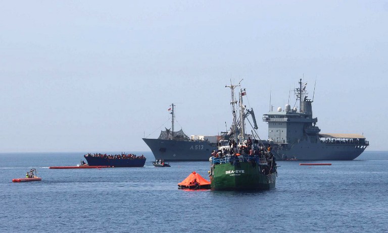 Unos 8.500 migrantes rescatados en el Mediterráneo en tres días