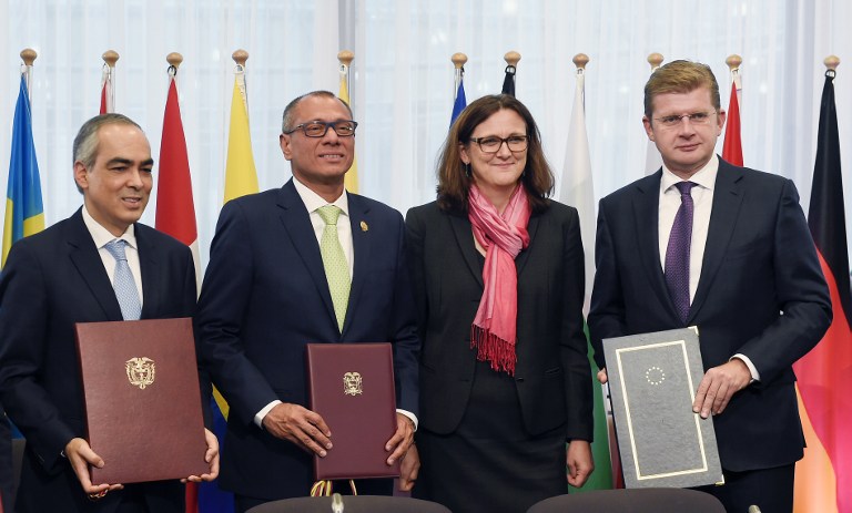 Ecuador firma acuerdo comercial multipartes con la Unión Europea
