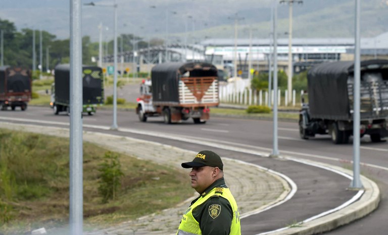 Ayuda humanitaria llega a frontera Colombia-Venezuela