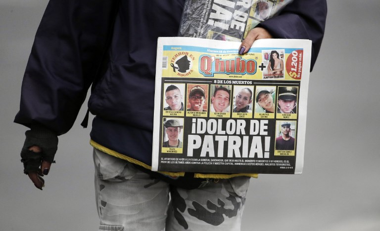 Ataque con coche bomba en Bogotá atribuido al ELN cierra puertas a proceso de paz