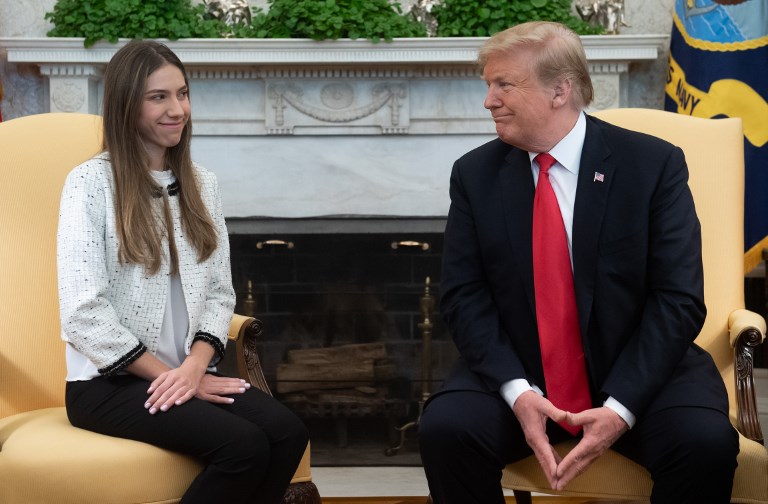 Trump recibe en la Casa Blanca a esposa de Guaidó