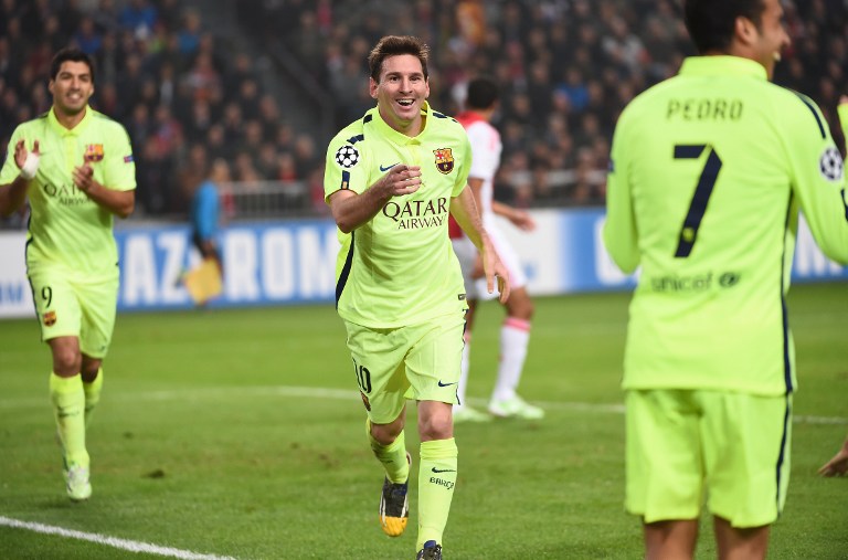 Messi iguala el récord de goles de Raúl en Liga de Campeones