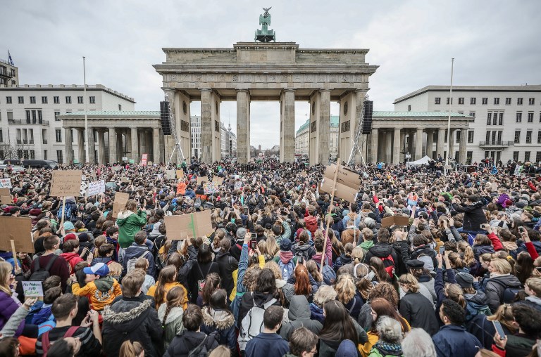 Juventud alemana se manifiesta a favor del clima en Berlín