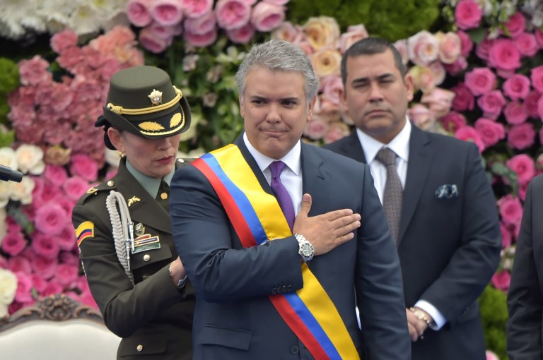 Iván Duque asume la presidencia de Colombia