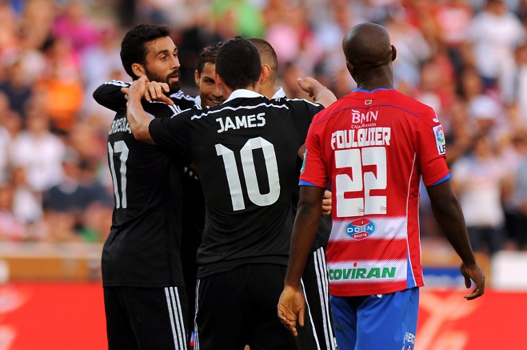 Real Madrid golea 4-0 en Granada con &#039;doblete&#039; de James Rodríguez