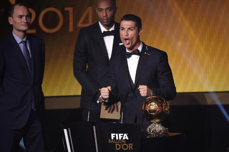 Cristiano Ronaldo gana el Balón de Oro por tercera vez