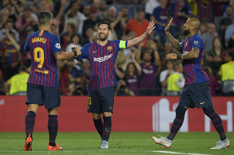 El &#039;Barca&#039; inicia Champions con goleada y triplete de Messi