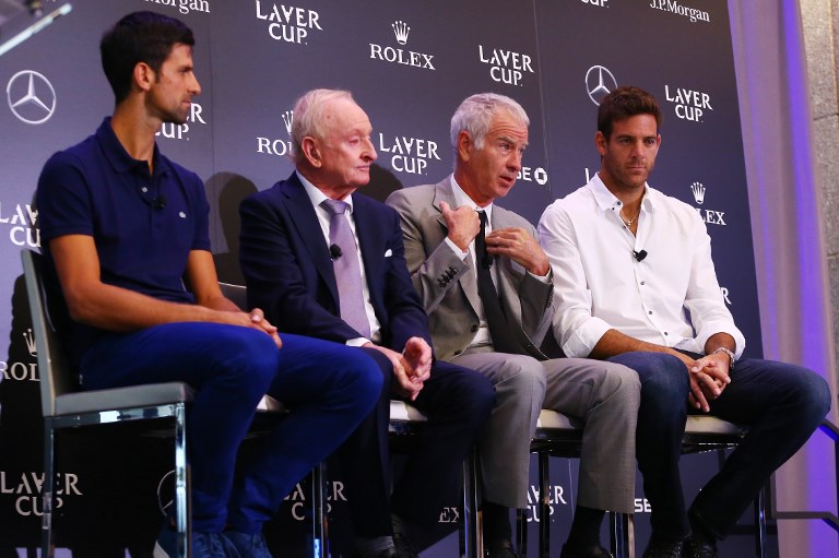 Federer y Del Potro lideran equipos de Laver Cup
