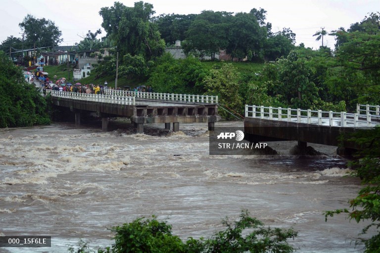 Inundaciones en Cuba por tormenta Alberto