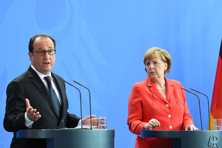 Hollande y Merkel abordarán en París resultado del referéndum griego