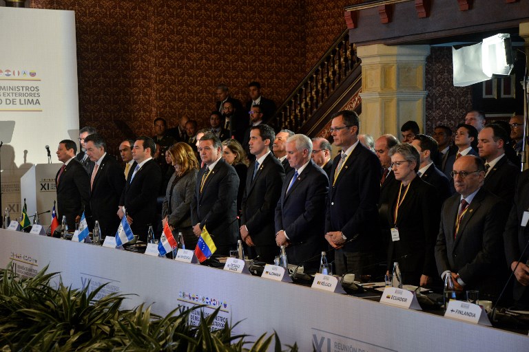 Grupo de Lima descarta uso de la fuerza en Venezuela