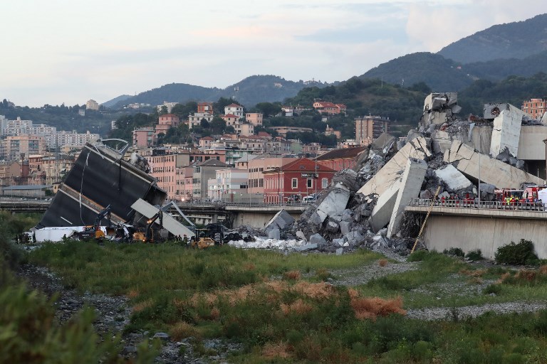 Génova: segunda noche de búsquedas entre escombros de puente
