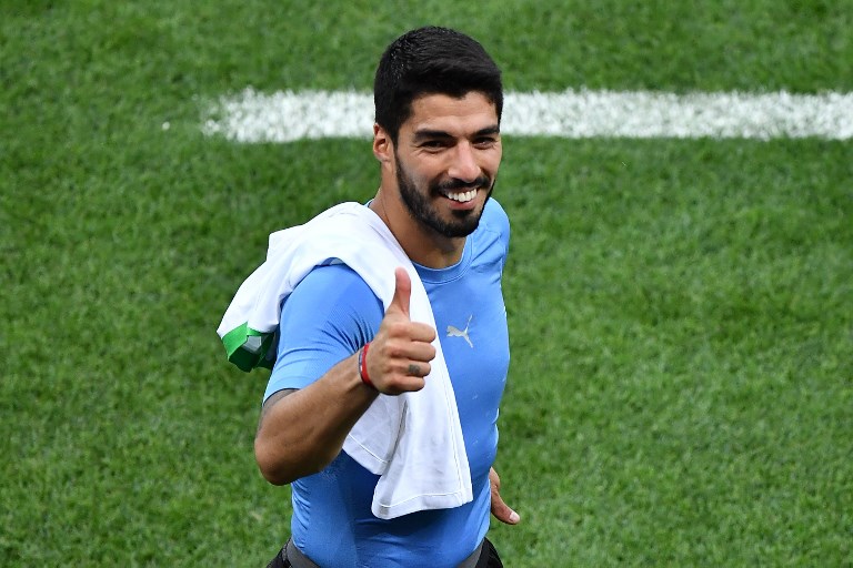 Suárez celebra su partido número 100 con gol histórico