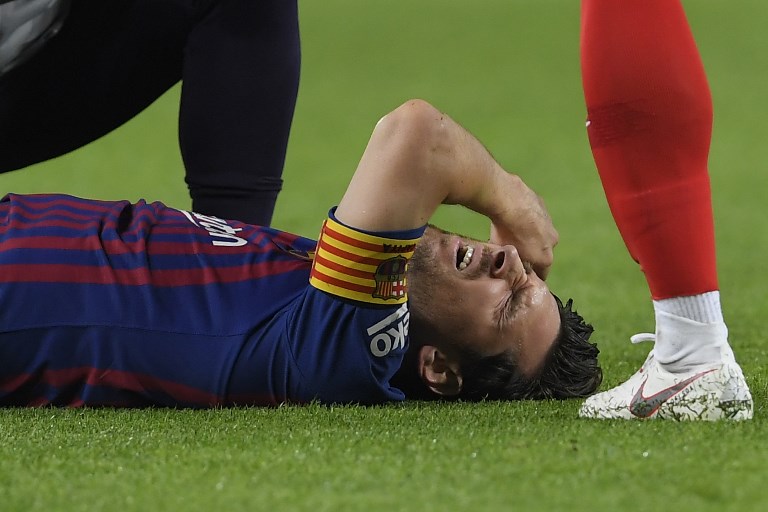 Messi no jugará ante Real Madrid por fractura en su brazo derecho