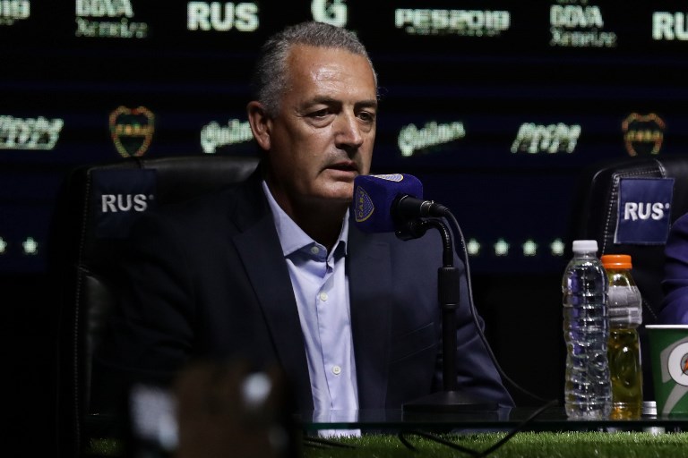 Boca Juniors presenta a su nuevo entrenador, Gustavo Alfaro