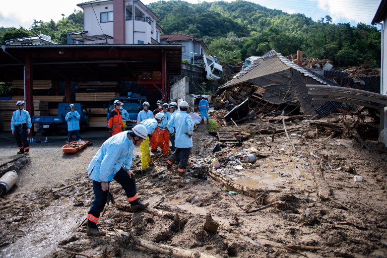 Aumentan a 156 los muertos por lluvias en Japón