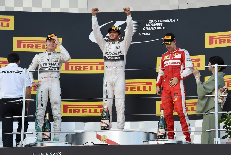 Hamilton ganó el GP de F1 de Japón y sigue avanzando hacia el título mundial