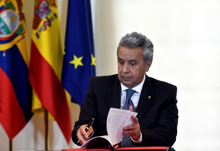 Moreno: Correa tiene derecho a pedir asilo en Bélgica