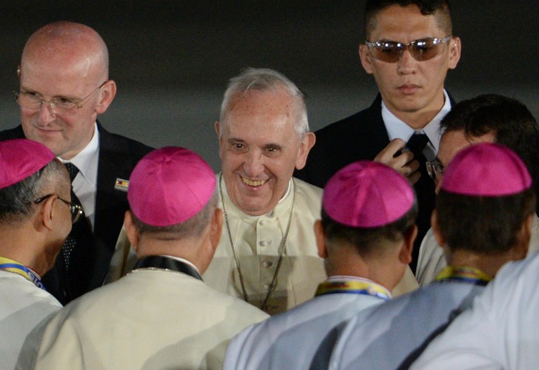 El papa Francisco llegó a Filipinas