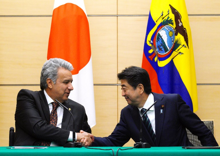 Japón firma ayuda financiera a Ecuador por $ 70 millones
