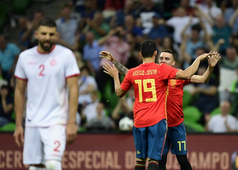 España sufre para vencer a Túnez a 5 días para el Mundial