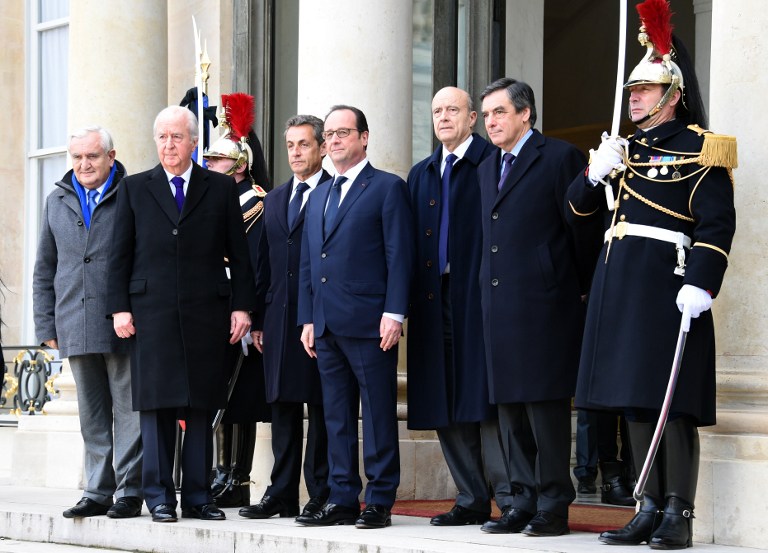 Jefes de Estado y de gobierno en manifestación de París